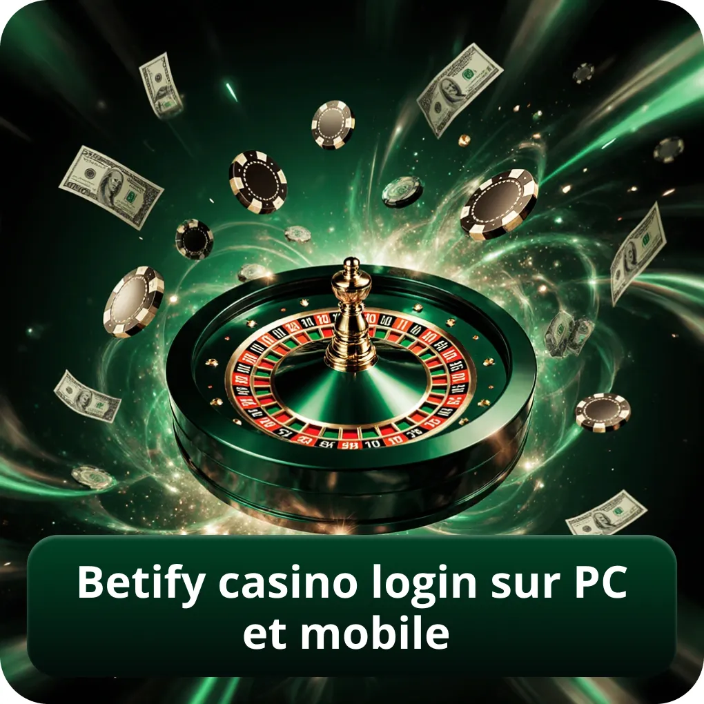 Betify Casino Login sur PC et Mobile