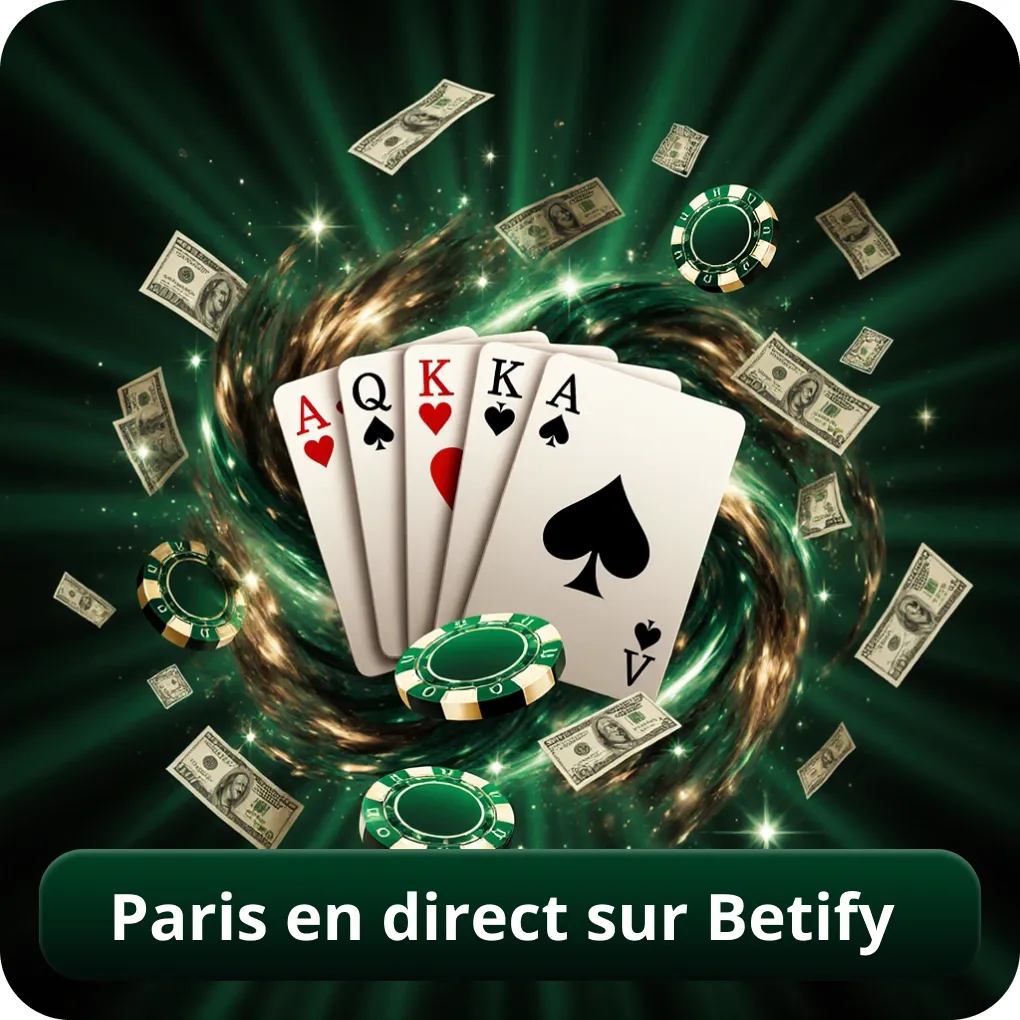 Paris en direct sur Betify